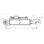 Cięgło hydrauliczne (Kat.1/2) Kula i CBM Q.R. Hak, średnica cylindra: 70mm, Długość min : 550mm.