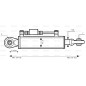 Cięgło hydrauliczne (Kat.1/2) Kula i Kula, średnica cylindra: 63mm, Długość min : 610mm.