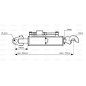 Cięgło hydrauliczne (Kat.2/2) Przegub i CBM Q.R. Hak, średnica cylindra: 63mm, Długość min : 585mm.