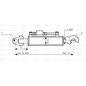 Cięgło hydrauliczne (Kat.2/2) Przegub i CBM Q.R. Hak, średnica cylindra: 80mm, Długość min : 680mm.