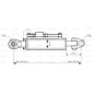 Cięgło hydrauliczne (Kat.35mm/3) Przegub i Kula, średnica cylindra: 120mm, Długość min : 760mm.