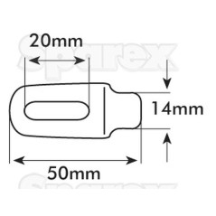 Cotter Pin-Flat  Chain 