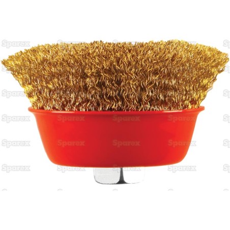 Crimp Cup Wire Brush 100mm