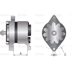 Alternator (Mahle) - 14V, 150 Ampery 