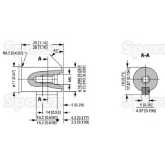 Danfoss silnik hydrauliczna OMM20 20cc/rev z 16mm Cylindryczny wału 