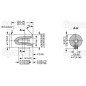 Danfoss silnik hydrauliczna OMM20 20cc/rev z 16mm Cylindryczny wału