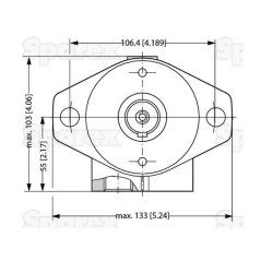 Danfoss silnik hydrauliczna OMP200 200cc/rev z 25mm Cylindryczny wału 