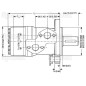 Danfoss silnik hydrauliczna OMP25 25cc/rev z 25mm Cylindryczny wału