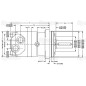 Danfoss silnik hydrauliczna OMT200 200cc/rev z 40mm Cylindryczny wału