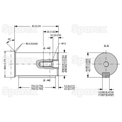 Danfoss silnik hydrauliczna OMT200 200cc/rev z 40mm Cylindryczny wału 