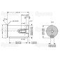 Danfoss silnik hydrauliczna OMT200 200cc/rev z 40mm Cylindryczny wału