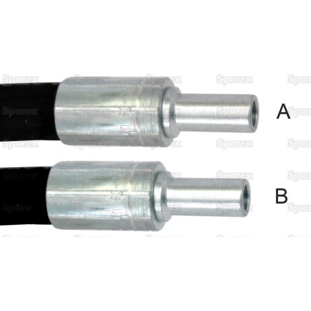 Przewód hydrauliczny  M10 Złączka prosta x M10 Złączka prosta x Długość 3000mm