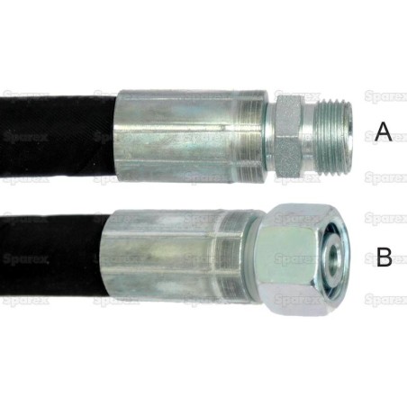 Przewód hydrauliczny  M14 x 1.5 Męski x M14 x 1.5 Żeński x Długość 1000mm