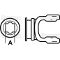 PTO Yoke - Shaft Weld Yoke (Wymiar krzyżaka 1 17/32'' x 4 5/16'') Profil Kwadrat, Średnica otworu 1 5/16''