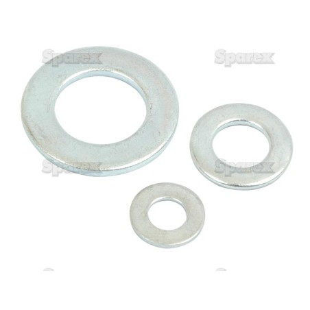 Płaskie, Średn. Wewn.: 1/4 - 3/4'' (DIN | Standard No. DIN 125A) 136 szt agropak