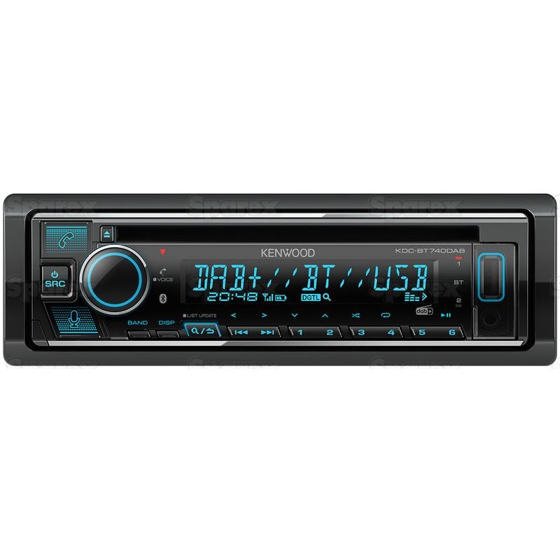 Radio - Alexa |DAB | Bluetooth | Aux In | iPod-iPhone | Spotify App | Dual USB | CD | Receiver (KDCBT760DAB)