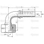 Dicsa Metryczny (French Gas) 24° Wkłąd węża 3/8'' x M20 x 1.5 Gwint żeński 90° Złączka kątowa