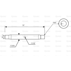 Rura cięgła górnego - 1 1/4'' UNC - 381mm 