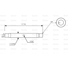 Rura cięgła górnego - 1 1/8'' UNC - 286mm 