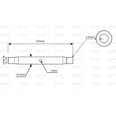 Rura cięgła górnego - 1 1/8'' UNC - 610mm 