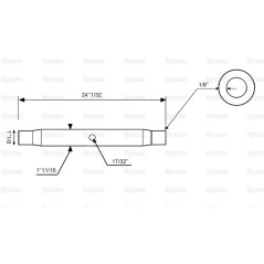 Rura cięgła górnego - 1 1/8'' UNC - 610mm 