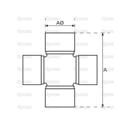 Sparex Krzyżak - 30 x 82mm (Standardowa Wersja)