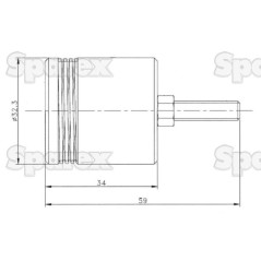 Sparex Uchwyt mocujący do szybkozłączek hydraulicznych 