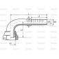 Dicsa Metryczny 24°/60° Wkłąd węża 3/8'' x M16 x 1.5 (10L) Gwint żeński 90° Złączka kątowa