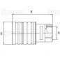 Sparex Wtyczka hydrauliczna Żeński 1/2'' Wielkość montażowa x 1/2'' BSP Gwint żeński