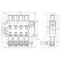 Sparex Zawór hydrauliczny monoblokowy 1/2'' BSP Porty 4 BK (60 L/min Natężenie Przepływu)