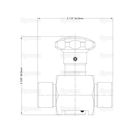 Spenco 2-drogowy zawór kulowy odcinający 1/2'' BSP (45 L/min Natężenie Przepływu)