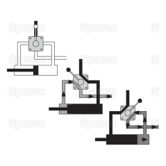 Spenco 4-drogowy obrotowy zawór przełączający 1/2'' BSP (60 L/min Natężenie Przepływu) 