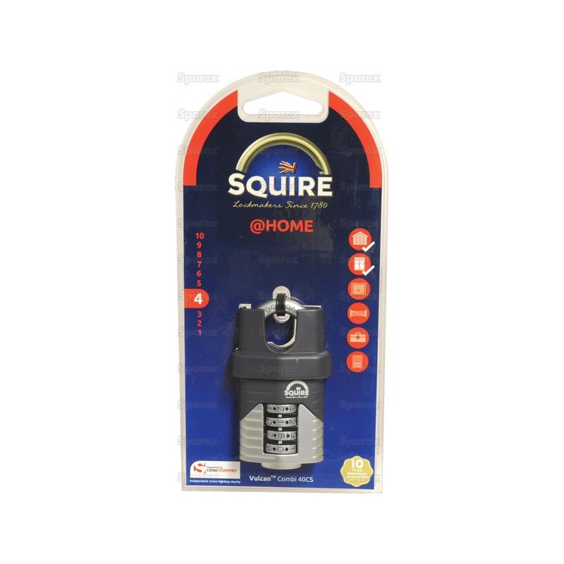 Squire 40CS COMBI Kłódka Vulcan, Szerokość: 40mm (Stopień bezpieczeństwa: 4)