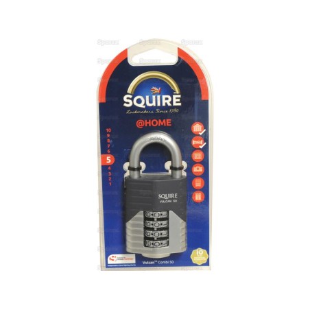 Squire 50 COMBI Kłódka Vulcan, Szerokość: 50mm (Stopień bezpieczeństwa: 5)