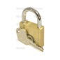 Squire Solid Brass Lion Range Padlock - Key Alike - mosiądz, Szerokość: 39.5mm (Stopień bezpieczeństwa: 3)