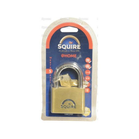 Squire Solid Brass Lion Range Padlock - Key Alike - mosiądz, Szerokość: 60mm (Stopień bezpieczeństwa: 5)