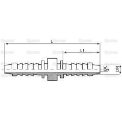 Dicsa Łącznik do węża 1/2'' Prosta (hose break connection) 