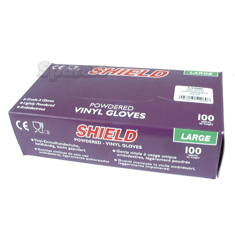 Disposable Vinyl Gloves - 9/L (Ilość w opakowaniu: 100)