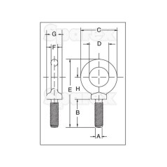 Śruba z uchem M279 - M10 x 1.50