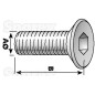 Śruby Imbusowe, Wymiar: M6x10mm (DIN 7991)