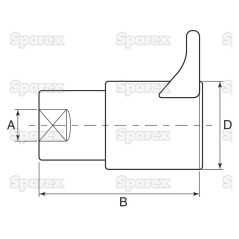 Stauff gniazdo hydrauliczne Żeński 1/2'' Wielkość montażowa x M22 x 1.50 Metryczny Gwint żeński 