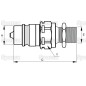 Stauff Wtyczka hydrauliczna Męski 1/2'' Wielkość montażowa x M14 x 1.50 Metryczny Męska przegroda