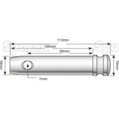 Sworzeń 16x80mm Kat. 0