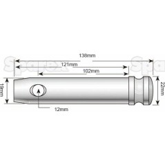 Sworzeń 19x102mm Kat. 1 