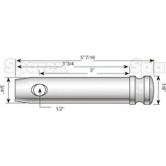 Sworzeń 19x102mm Kat. 1 