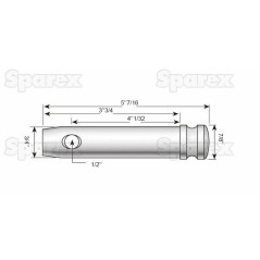 Sworzeń 19x102mm Kat. 1 Ciężki Wersja 