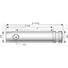 Sworzeń 19x127mm Kat. 1 Ciężki Wersja 