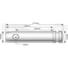 Sworzeń 20x83mm Kat. 1