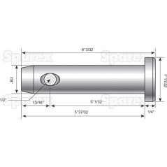 Sworzeń 22x128mm Kat. 1 Ciężki Wersja 