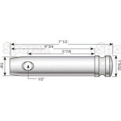 Sworzeń 22x149mm Kat. 1 